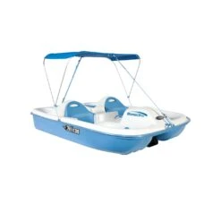 Monaco DLX Pedal Boat With Canopy – Durable 5-Person Lake Cruiser