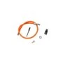 16-Inch High-Visibility Orange Multi-Purpose Bungee Cord with Hook