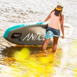 Antigua 106 Inflatable Paddle Board - Ultra-Light SUP Package -Pelican Sport Store Antigua10610 6inflatablepaddleboardlifestyle2 pelicanpaddleboard