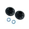 Heavy-Duty Pedal Boat Wheel Bushings - Black Replacement Set (Pack of 2)