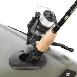 Durable Flush Mount Kayak Rod Holder for Fishing Poles & Nets