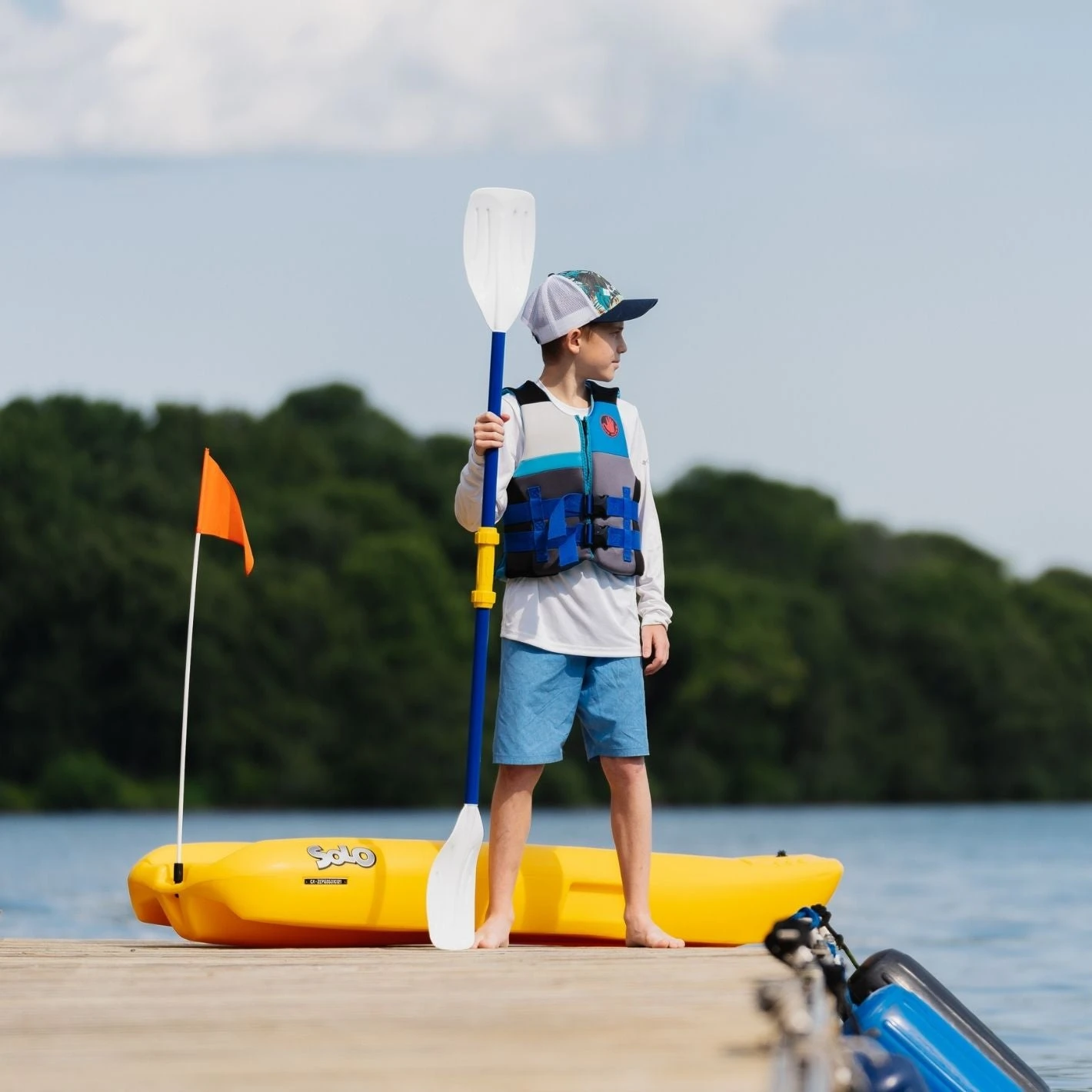 Pelican Sport Solo Kids Kayak Combo - Set of 2 Sit-On-Top Kayaks with Paddles 5 Pelican Sport Solo Kids Kayak Combo - Set of 2 Sit-On-Top Kayaks with Paddles - Image 5