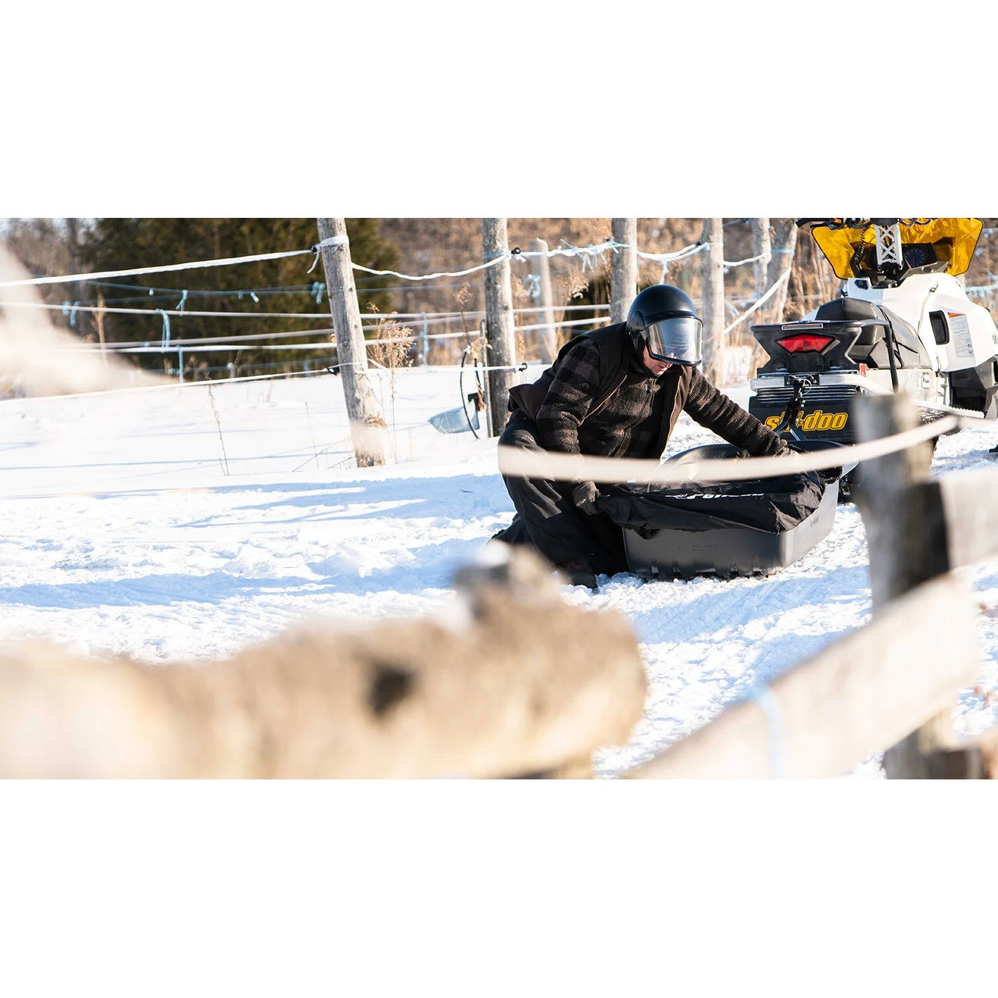 Trek 75 Heavy-Duty Utility Sled with Runners for ATV and Snowmobile 4 Trek 75 Heavy-Duty Utility Sled with Runners for ATV and Snowmobile - Image 4