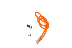 Kayak Paddle Leash - 25-Inch High-Visibility Orange Bungee Tie-Down